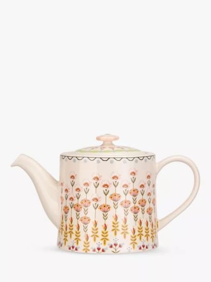 Painted Table Stoneware Teapot,1L