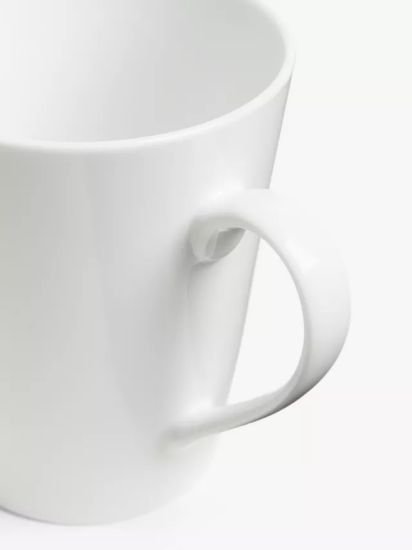 Eat Porcelain Mugs, Set of 4, 360ml, White