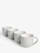 Two Tone Stoneware Mugs, Set of 4, 340ml
